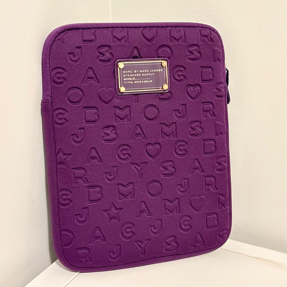 Marc Jacobs Embossed Purple Tablet Sleeve